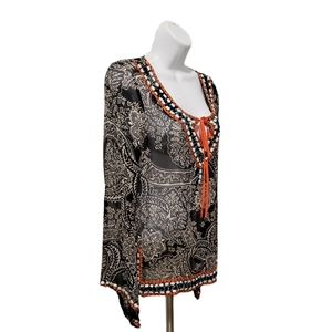 Boston Proper Multicolored Embellished Top